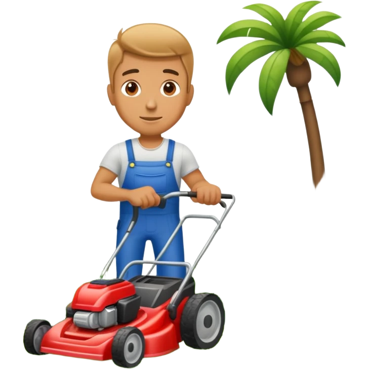 mexican mowing the lawn ￼ emoji