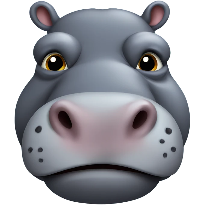 Hippo with beard emoji