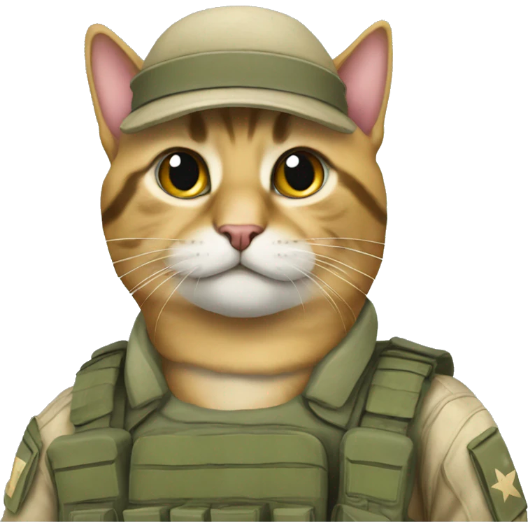 military cat emoji