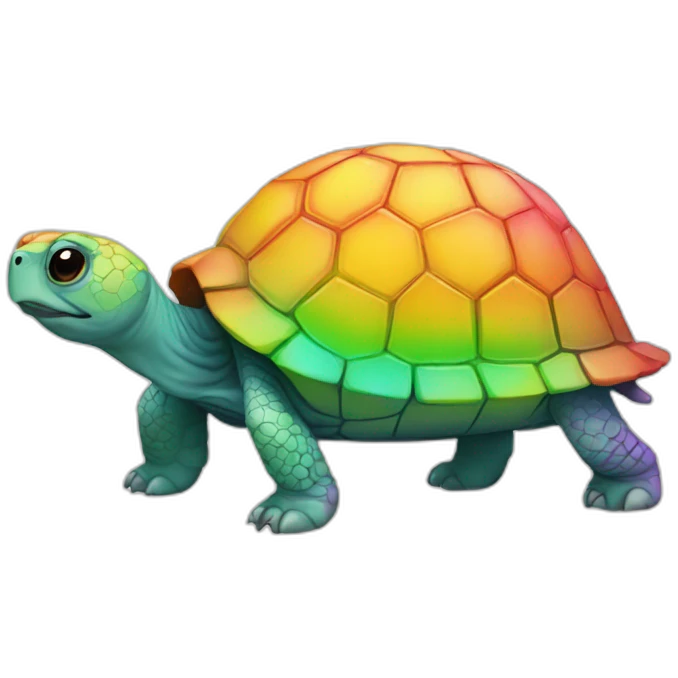 rainbow tortoise emoji