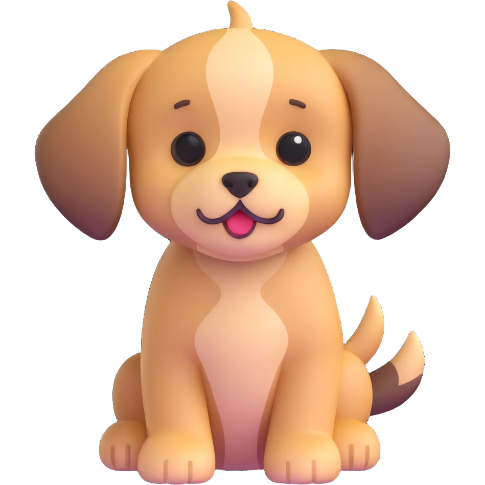adorable little puppy emoji