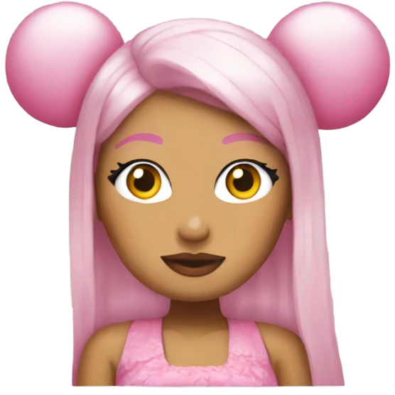 Nicki minaj with hello kitty ears emoji