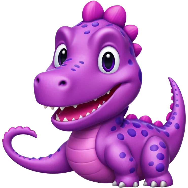 Barney the pink dinosaur emoji