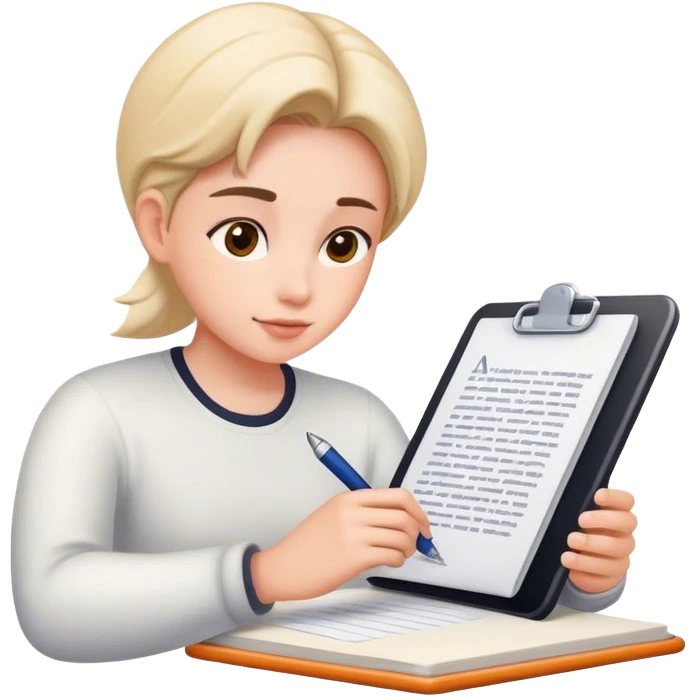 person writing articles emoji