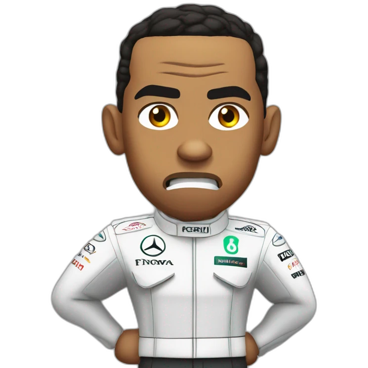 Lewis hamilton angry emoji