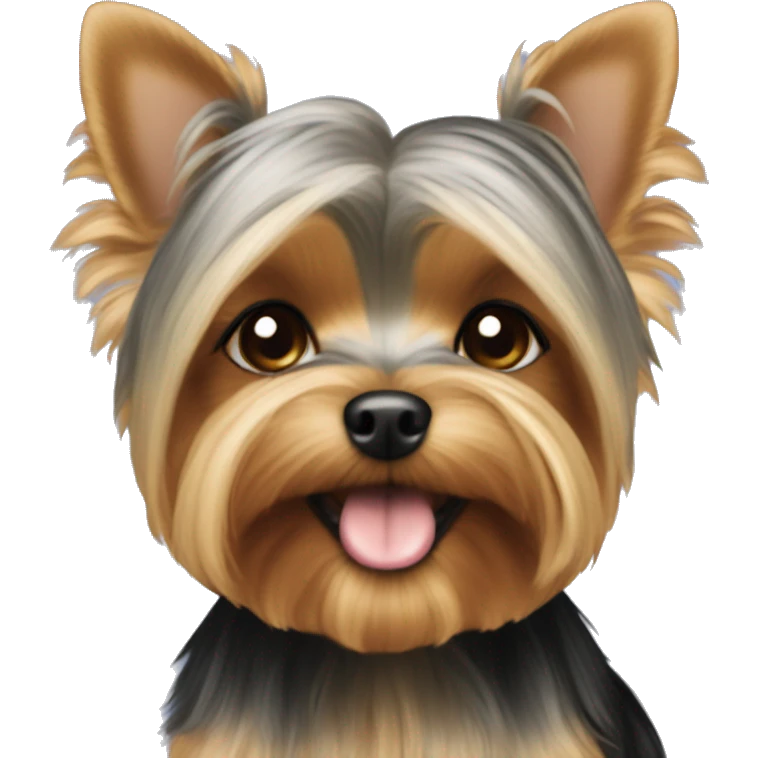 Cute female Yorkie Prada emoji
