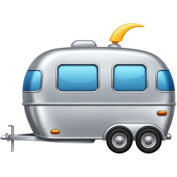 car pulling a trailer  emoji