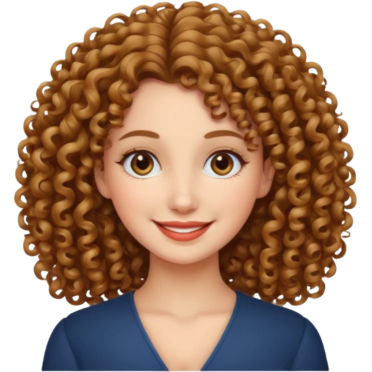 curly haired beautiful lady  emoji
