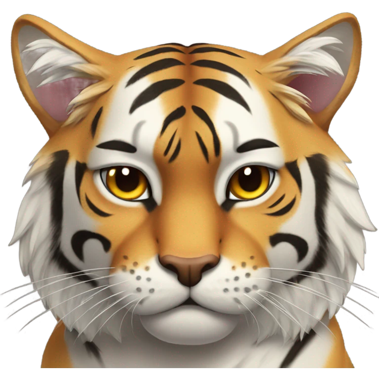 Bad face Tiger housecat emoji
