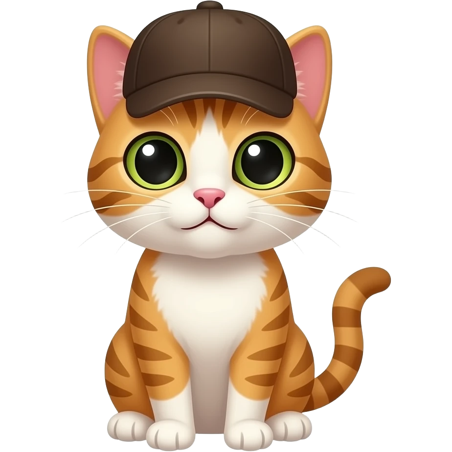 Şapkalı kedi emoji