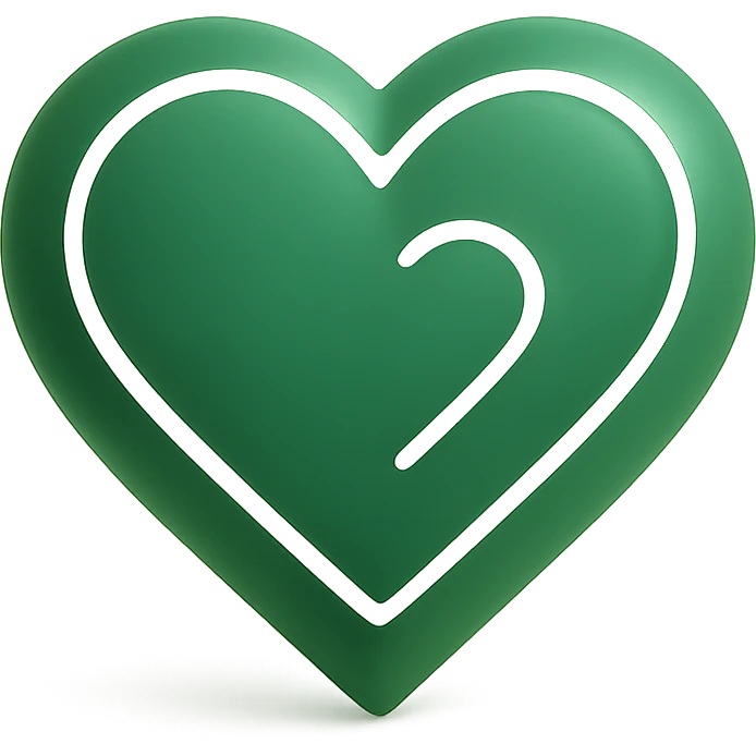 Change the entire heart and decorations color to a luxurious, rich #c0ff53 green, maintaining the shine, gold details, and original 3D green style. Remove the background. emoji