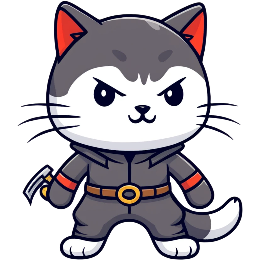 Assassin cat  emoji