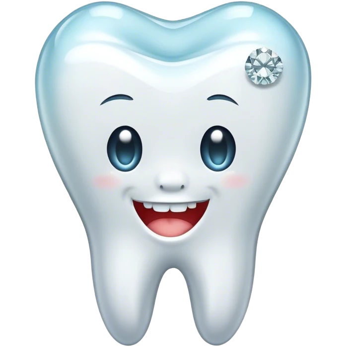 Tooth with diamond emoji