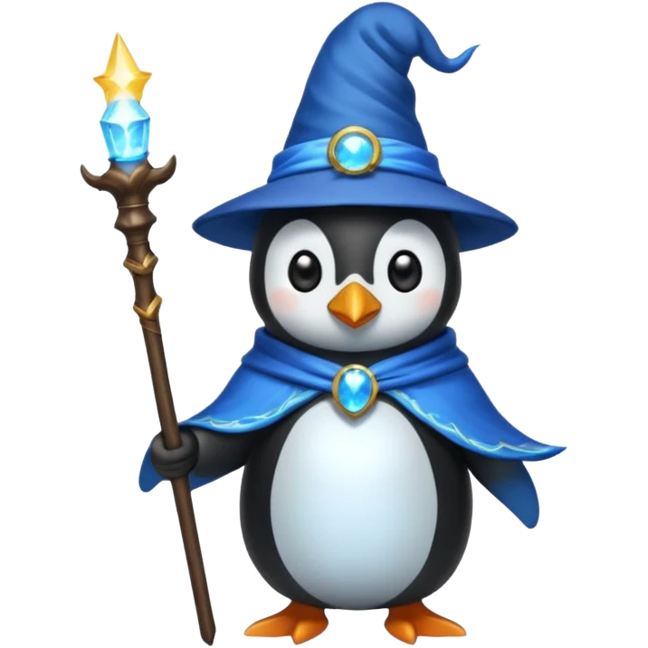 Penguin Wizard emoji