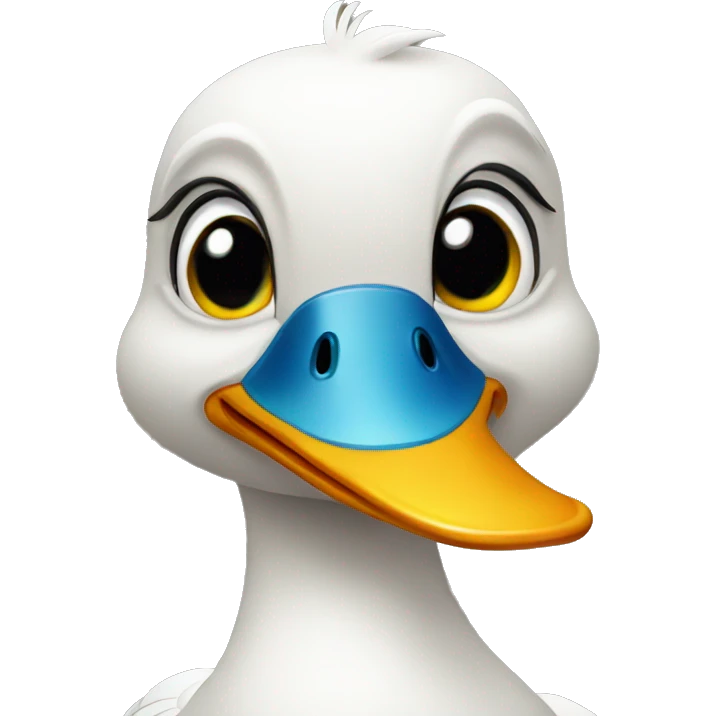 duck looking at camera selfie emoji