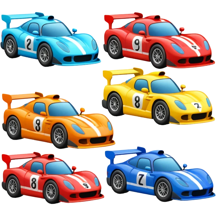 racing car emojis emoji