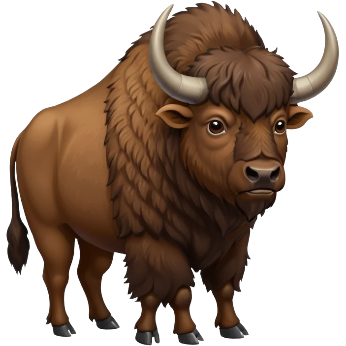 bisonte americano en zoológico emoji