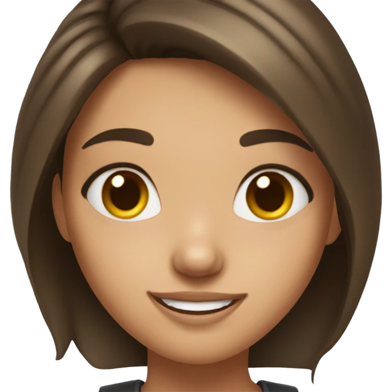 Pretty brunete girl emoji