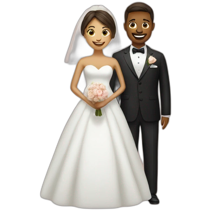 bride and groom emoji