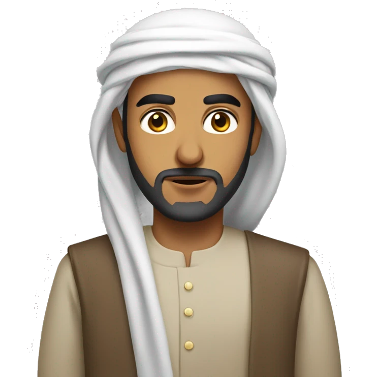 Serious Arab Muslim emoji