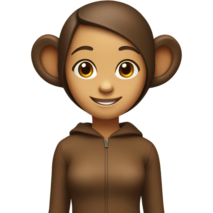 Girl in a monkey suit emoji