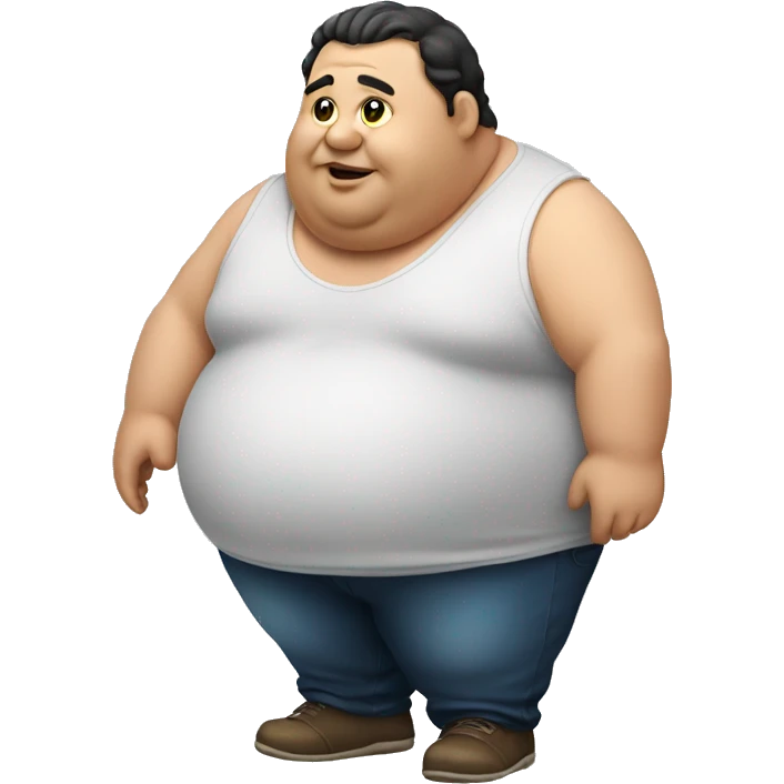 Fat man emoji