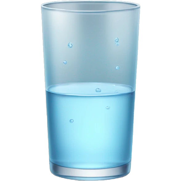 Glass of water with no bubbles emoji
