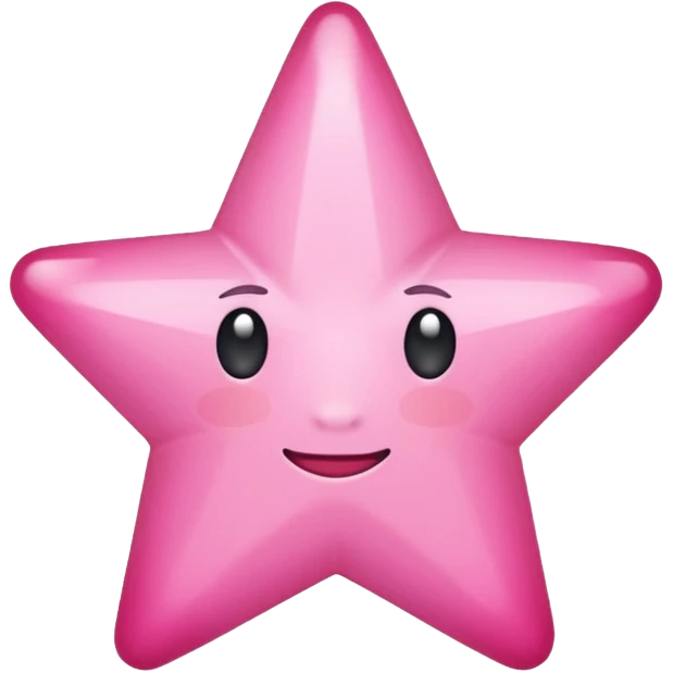 Pink star emoji