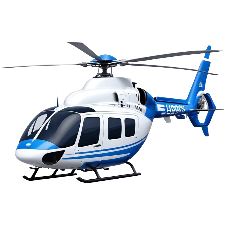 Eurocopter EC135 - Airbus Helicopters (Model Year: 2020) (Iconic colour: Blue and white) emoji