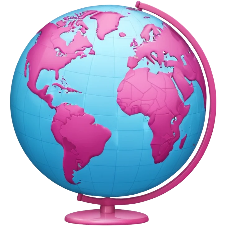 mix light pink dark pink and white girly globe with WWW in big letters under it.
It looks like an internet bar icon. emoji