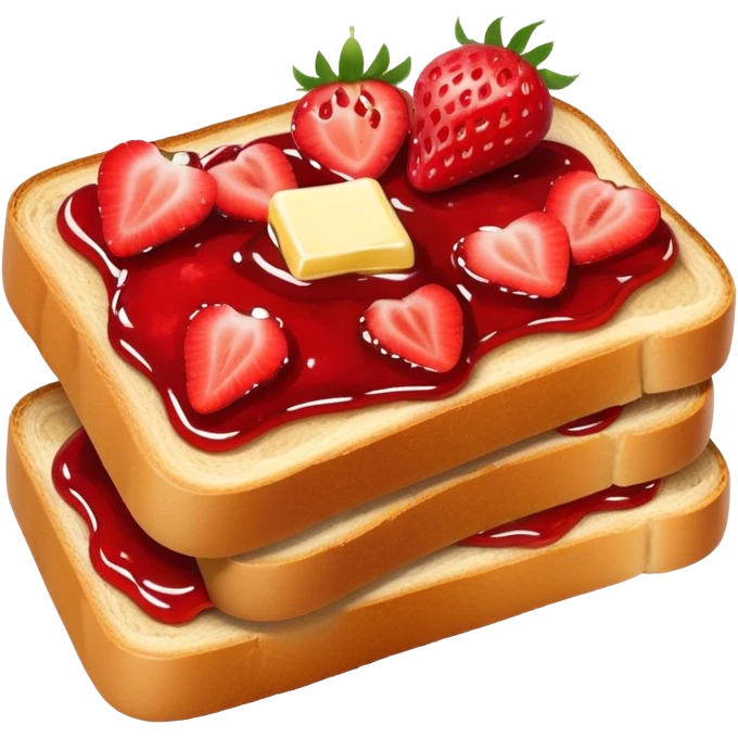 Stawberry Toast  emoji