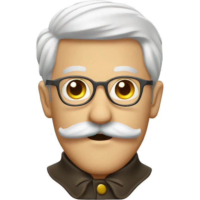 silly german man with a cool mustache  emoji