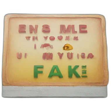 fake sign emoji