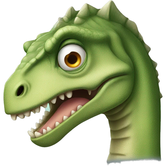 Disgusted dinosaur emoji