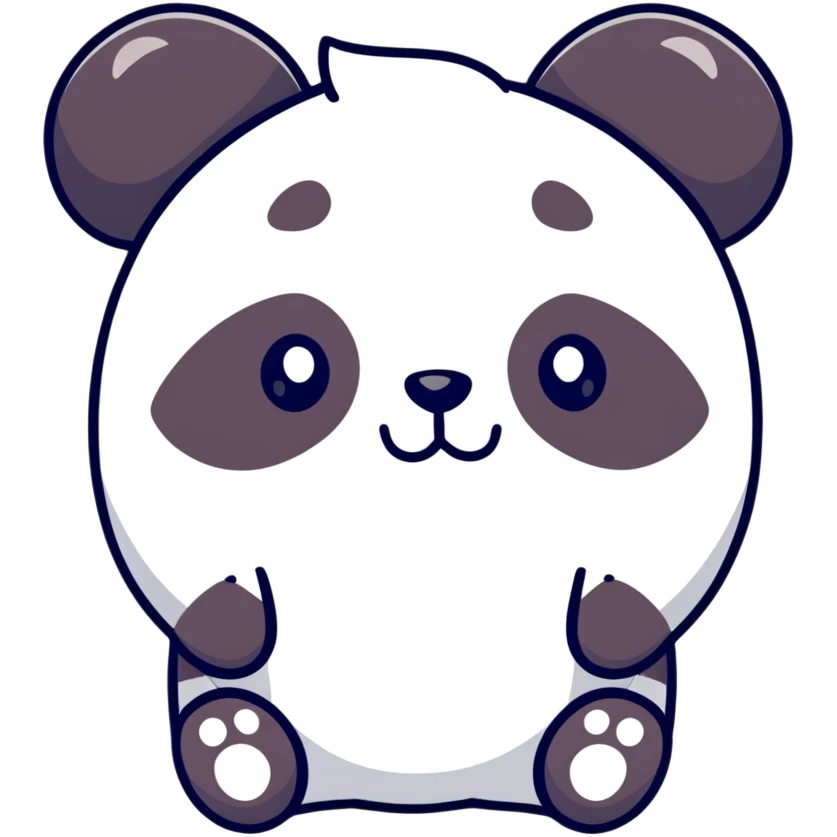 cute panda head emoji