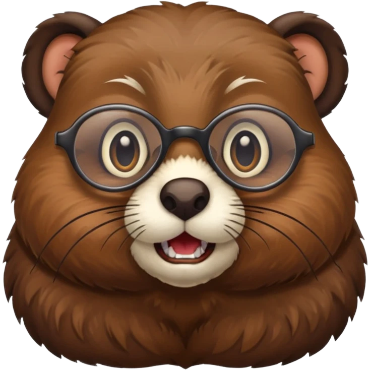 spectacled beaver emoji