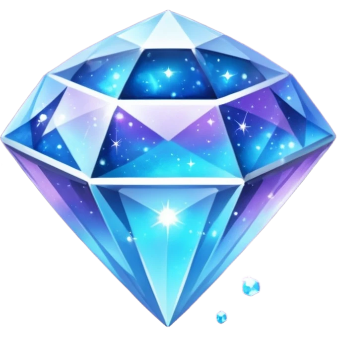 Galaxy within a diamond emoji