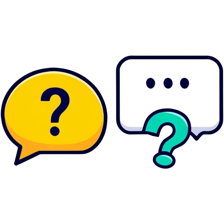 questions and answers, Q&A concept emoji