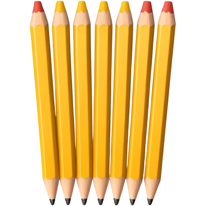 A row of pencils emoji