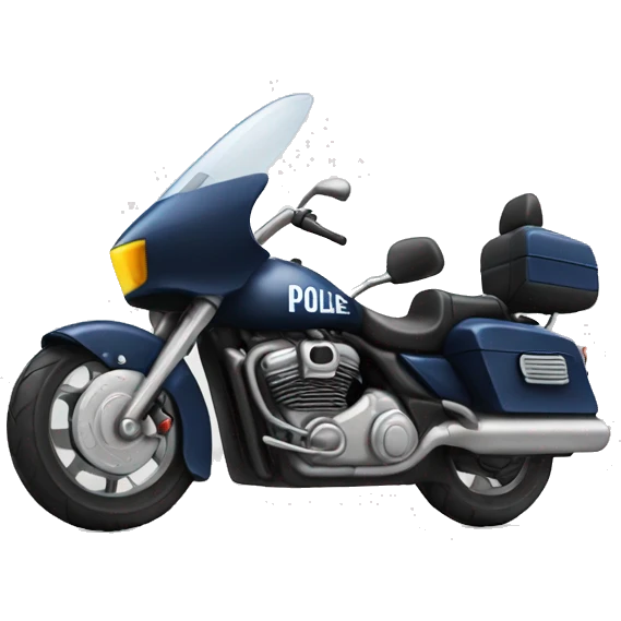 Large-police-motorcycle emoji