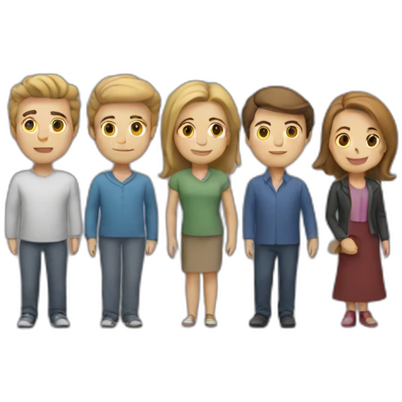 People standing in line emoji