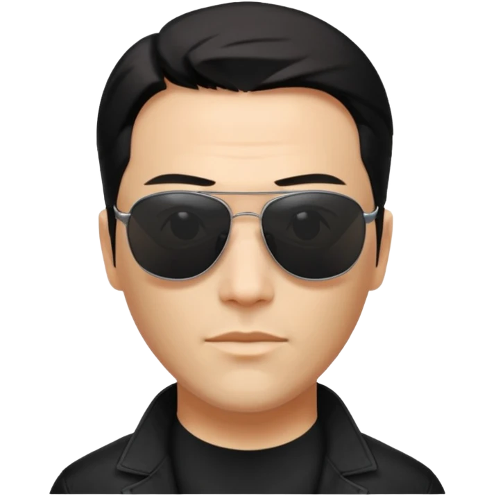 neo on sunglasses from matrix movie emoji