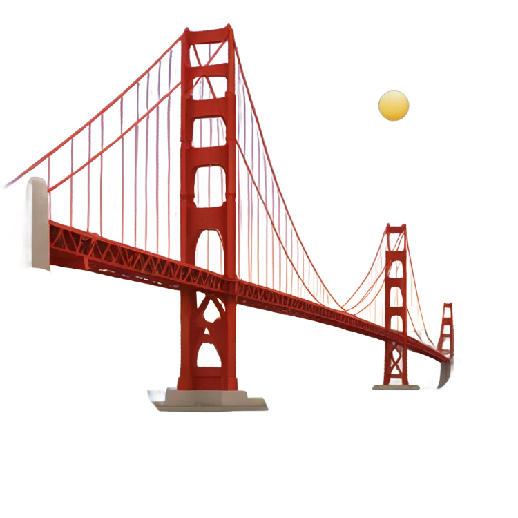 Golden Gate Bridge, San Francisco emoji