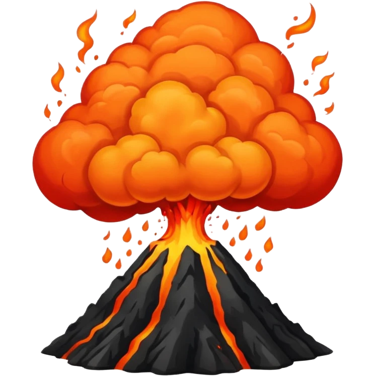 volcanic eruption  emoji