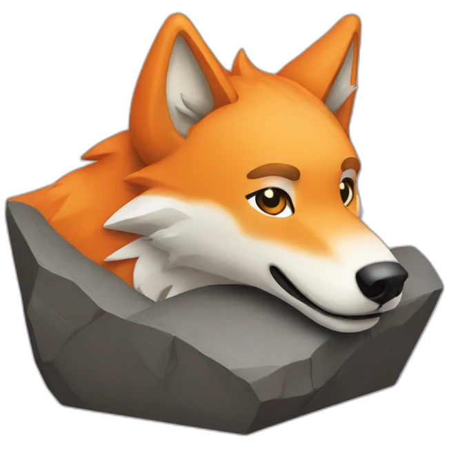 Orangea bouldering wolf emoji
