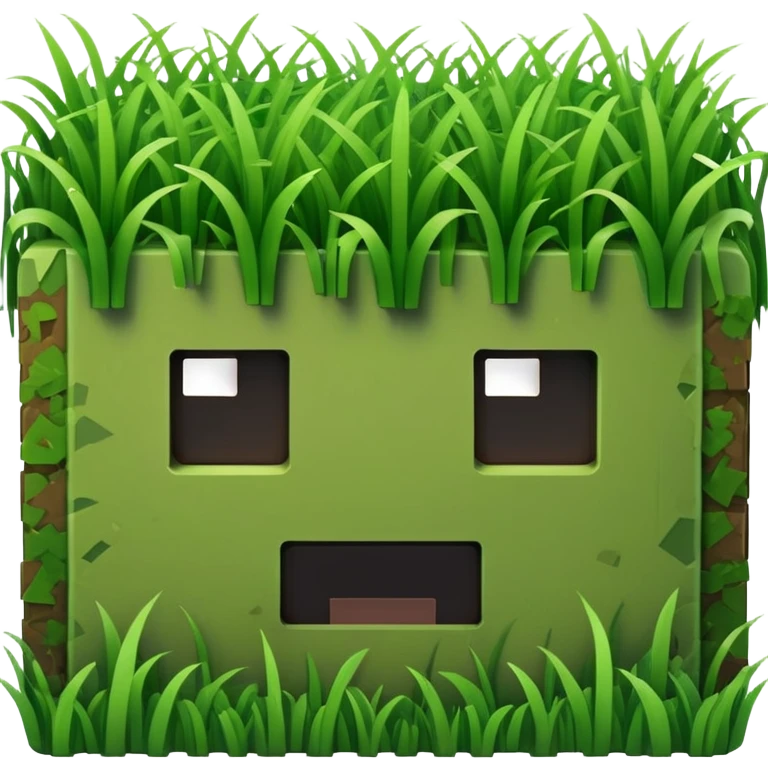 Minecraft grass block emoji