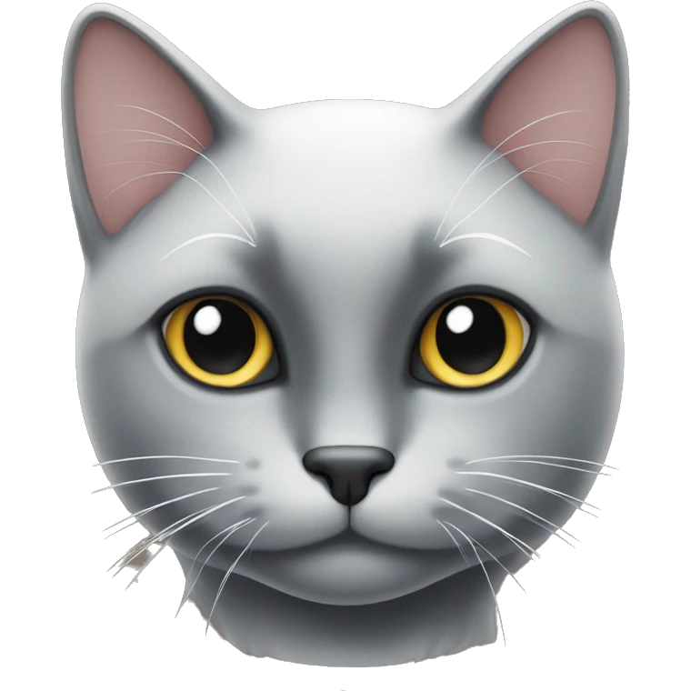 black cat with white spots  emoji