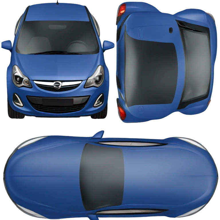 Dark blue Vauxhall corsa   emoji