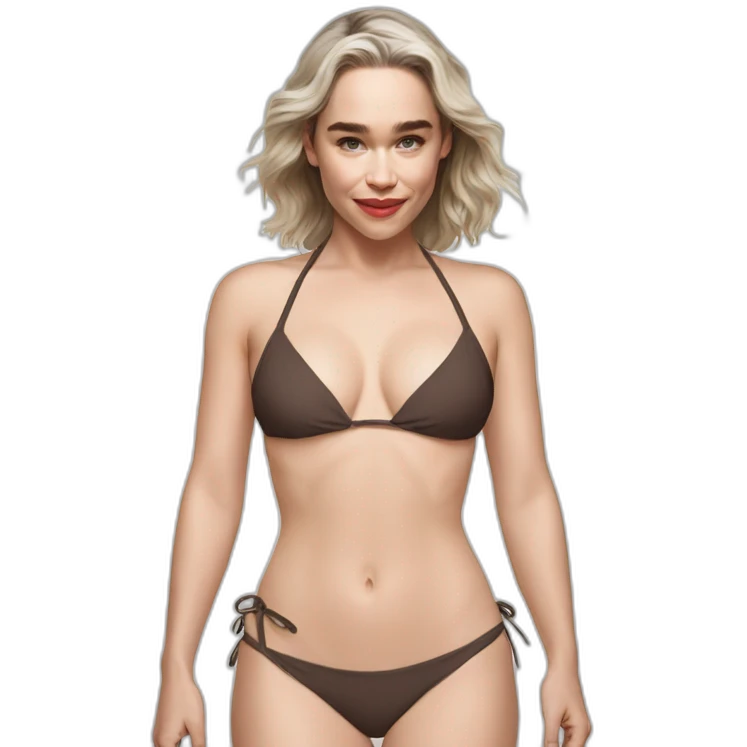 Emilia Clarke bikini emoji