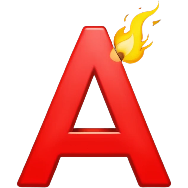 Punto negro adentro un símbolo de encendió en  Blanco y alado una letra N en rojo emoji